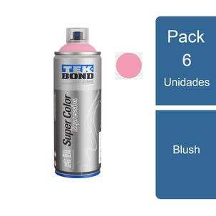 Pack 6 Pinturas Aerosol / Spray Expression Blush Tekbond